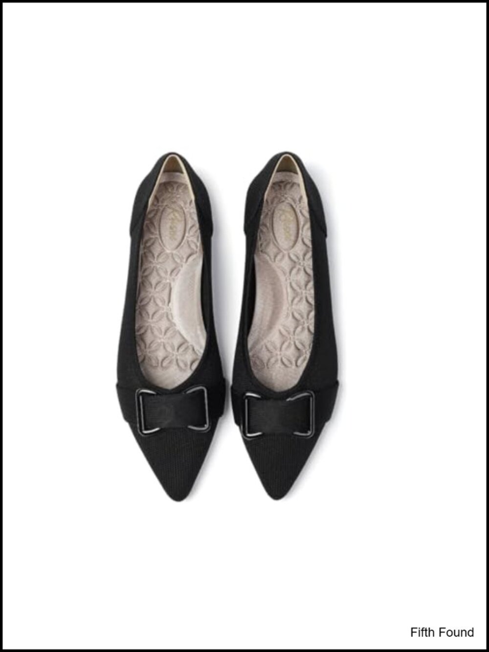 Knit Ballet Flats Memory Foam Insole Arch Support Dress Shoes
